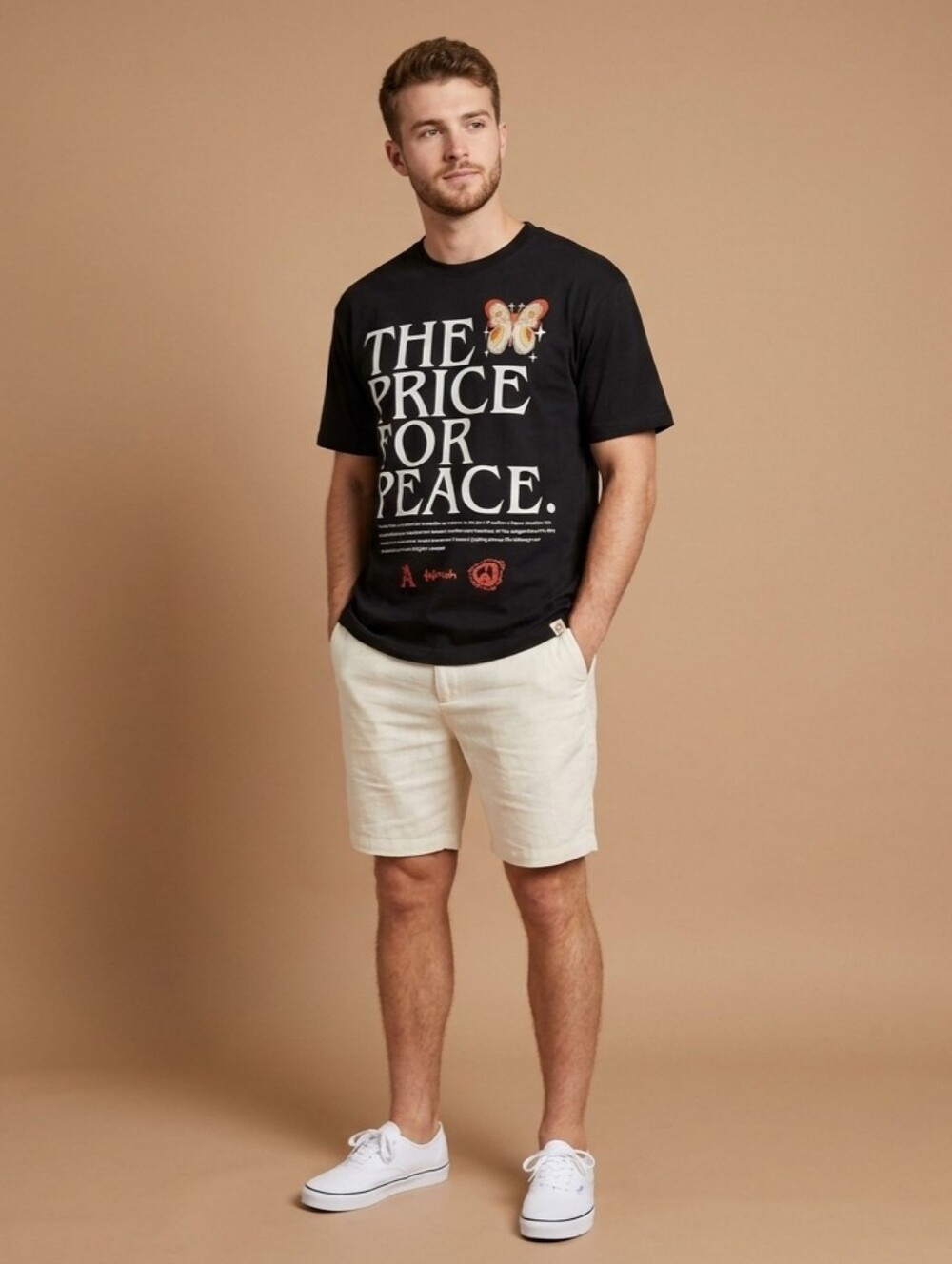 $54 AGTAWH Men's Embroidered and Printed Graphic Short Sleeve Crewneck T-Shirt